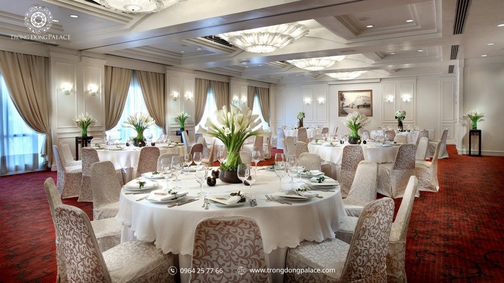 Sảnh tiệc cưới cổ điển tại Sofitel Legend Metropole Hanoi Hoàn Kiếm